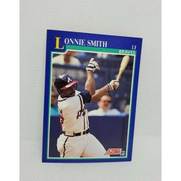 Lot Of 4 Score 91 Vintage Braves Baseball Trading Cards W/ World Series 1992 - Picture 5 of 12